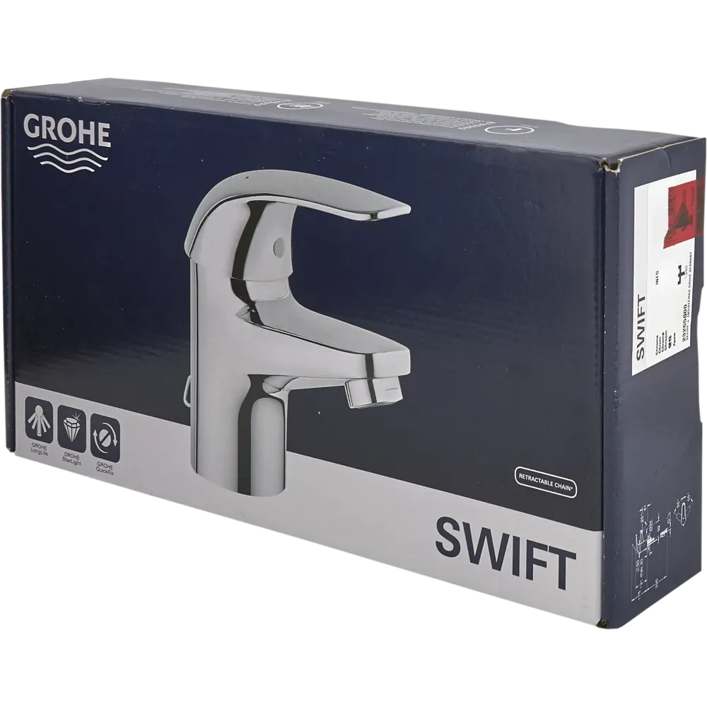 Смеситель для раковины Grohe Swift однорычажный цвет хром STLM-2071351 - Вид №11