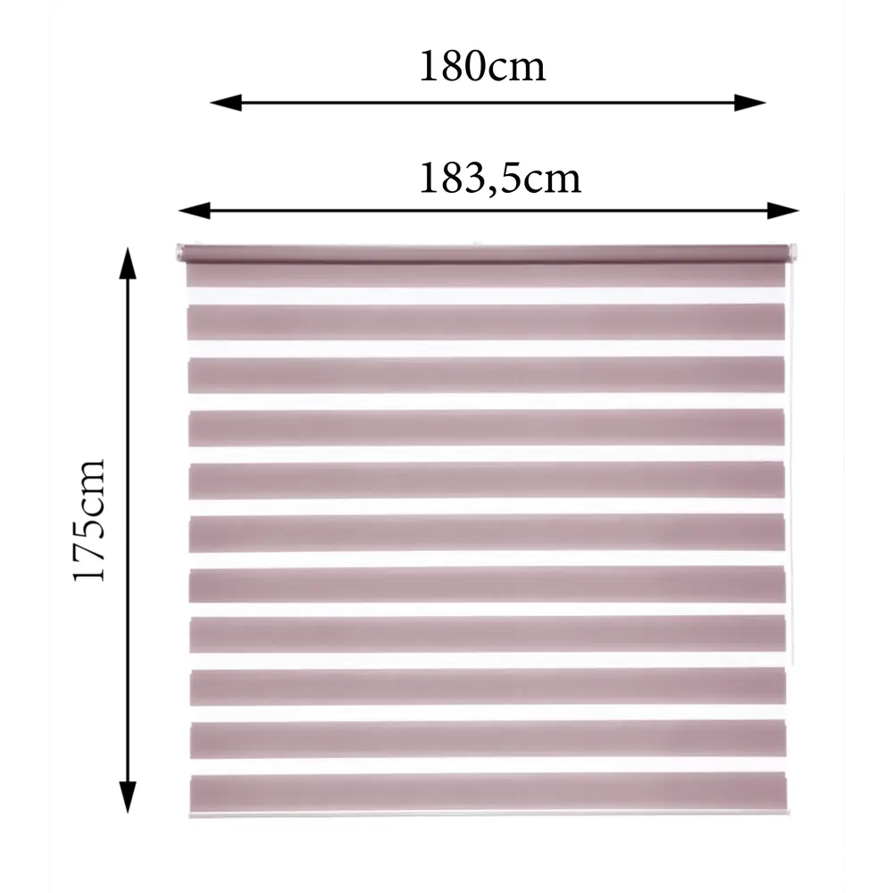 Штора рулонная день-ночь Inspire Peter 180x175 см сиреневая Santal 4 STLM-2188714 - Вид №2