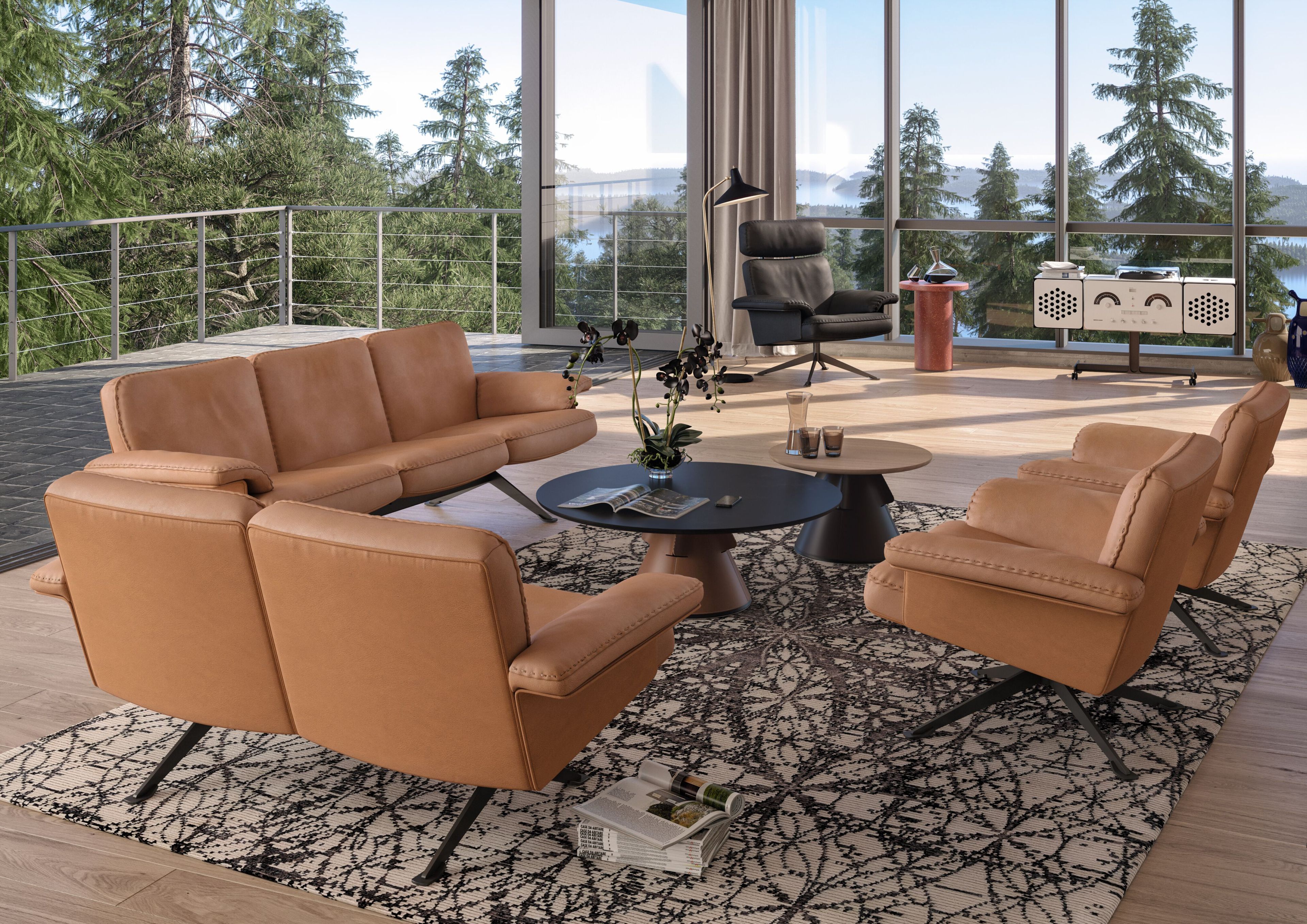 Кожаное кресло с подлокотниками de Sede DS-31 ARCH-00137346 - Вид №3