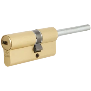 Цилиндр Cisa Astral ОА317-90.00, 45x10x25 мм, ключ/шток, цвет латунь, без вертушки