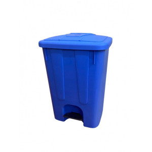 50004 blue TELKAR Мусорный бак с крышкой и педалью для раздельного сбора мусора 25 л. Синий