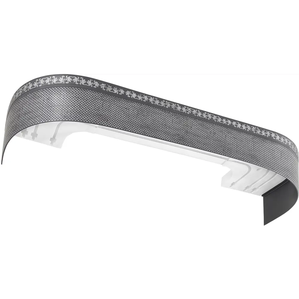 Карниз трехрядный составной Виват 200 пластик цвет графит антик DOMLEGRAND STLM-2210306