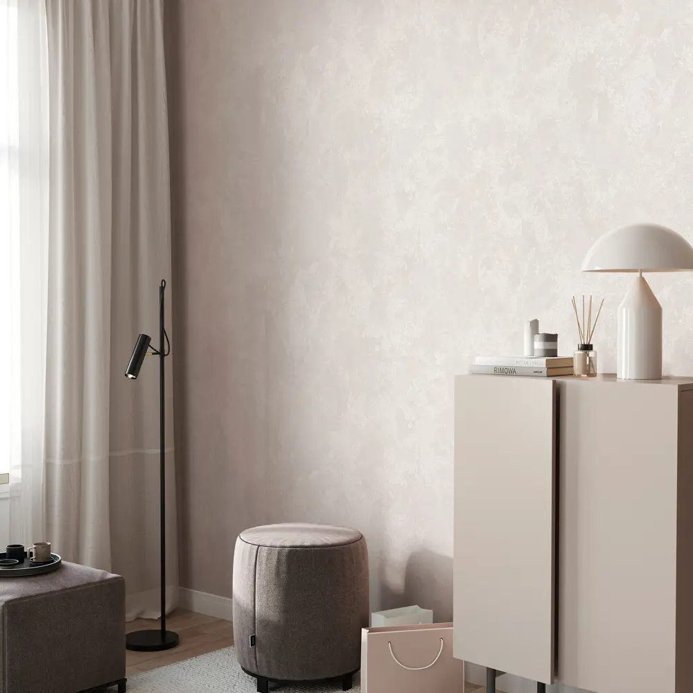 Аспект Ру Муза - флизелиновые обои светло-серые под покраску 87964091 STLM-0076428 - Вид №3