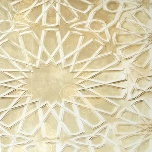 Арт-панель на холсте Alex Turco Middle East Glare Arabic Pattern In Beige