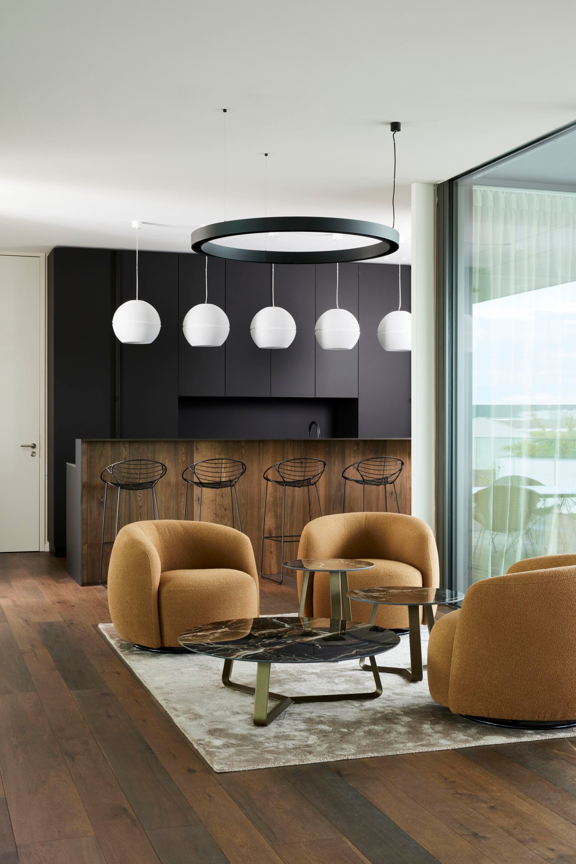 Тканевое вращающееся кресло Joli оливковое дерево ARCH-00069767 - Вид №3