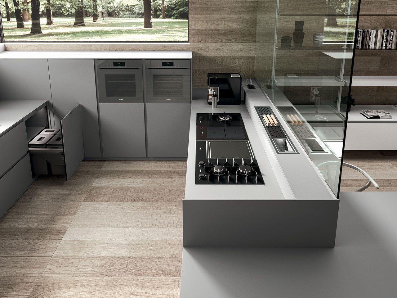 Встроенная кухня с полуостровом Arrital Ak_04 ARCH-00097372 - Вид №4