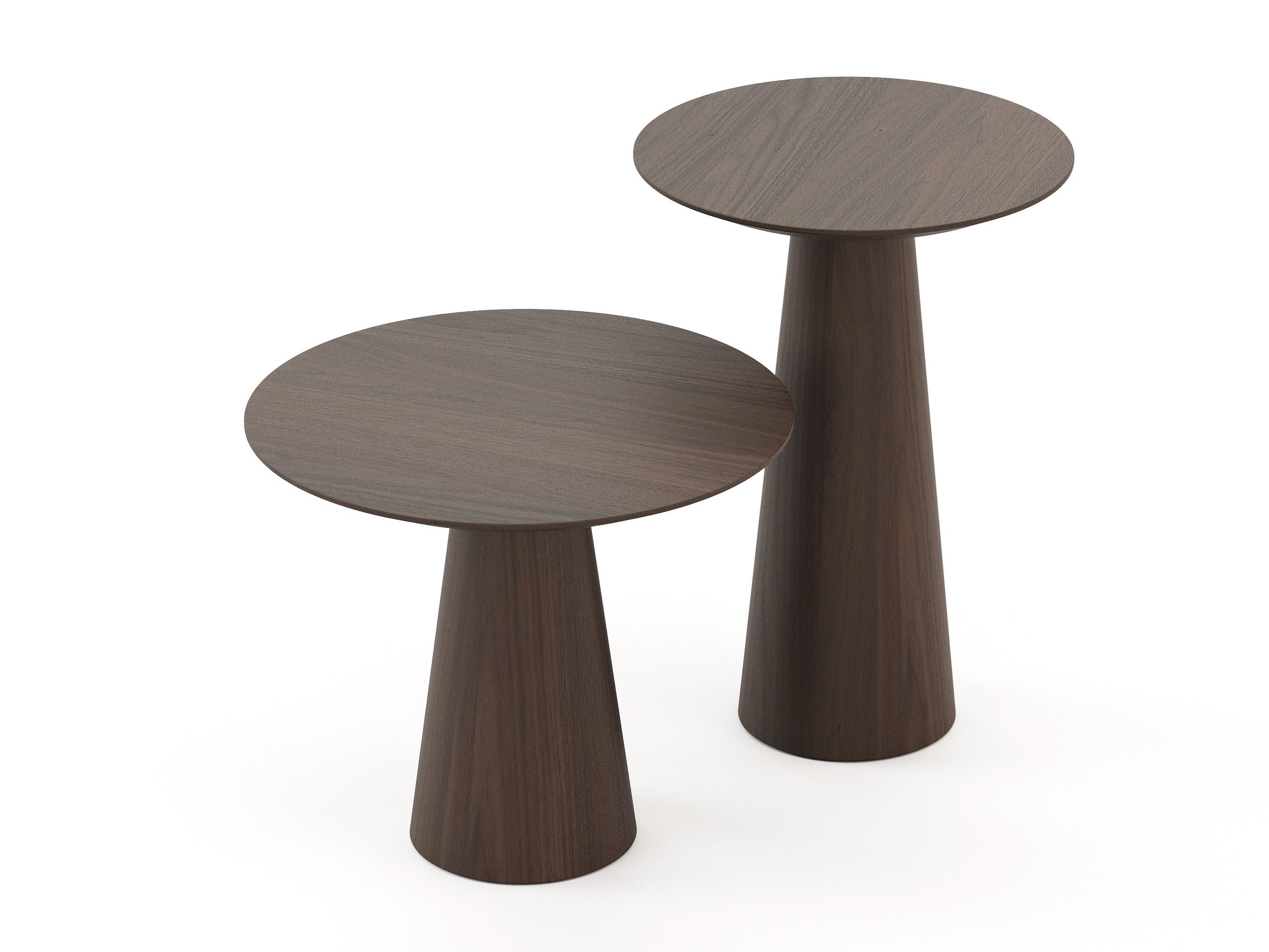 Круглый журнальный столик из грецкого ореха Stylish Club Olivier ARCH-00010287