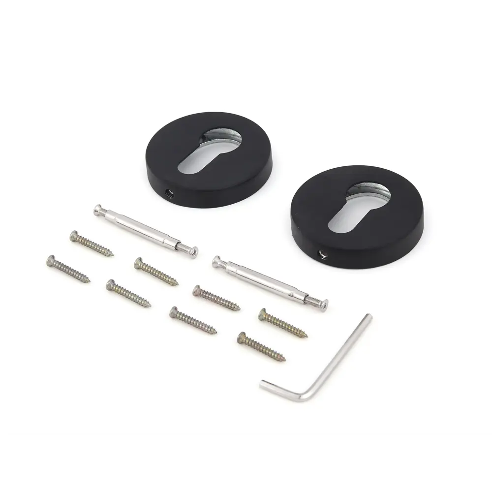 Накладка на цилиндр Palladium City CR ET 52x52 мм цвет черный 2 шт STLM-2190590 - Вид №2