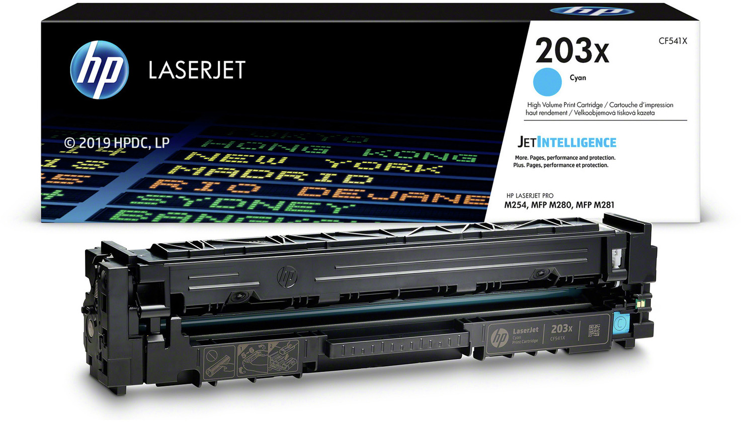 CF541X 203x original cyan laserjet toner cartridge HP Santreyd  - Вид №3