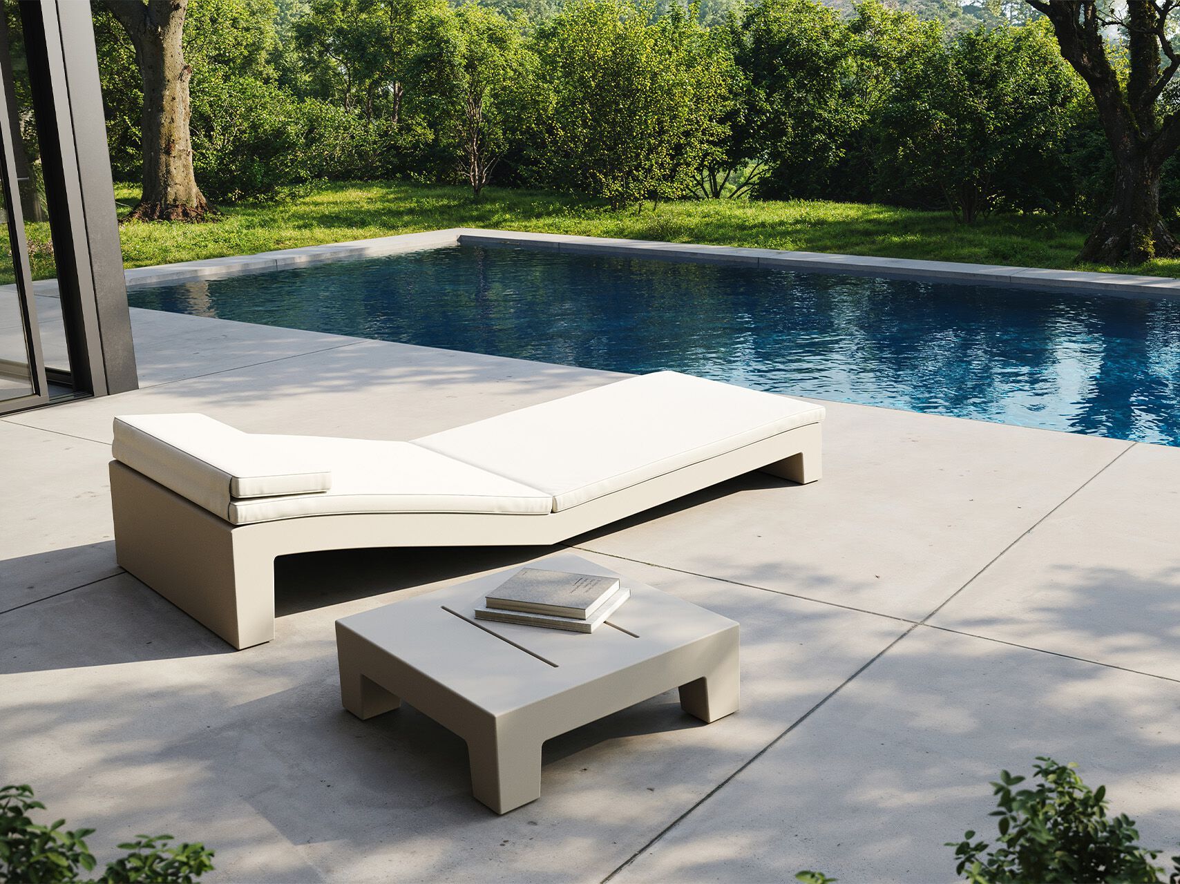 Садовая кровать из смолы Vondom Jut ARCH-00035553 - Вид №1