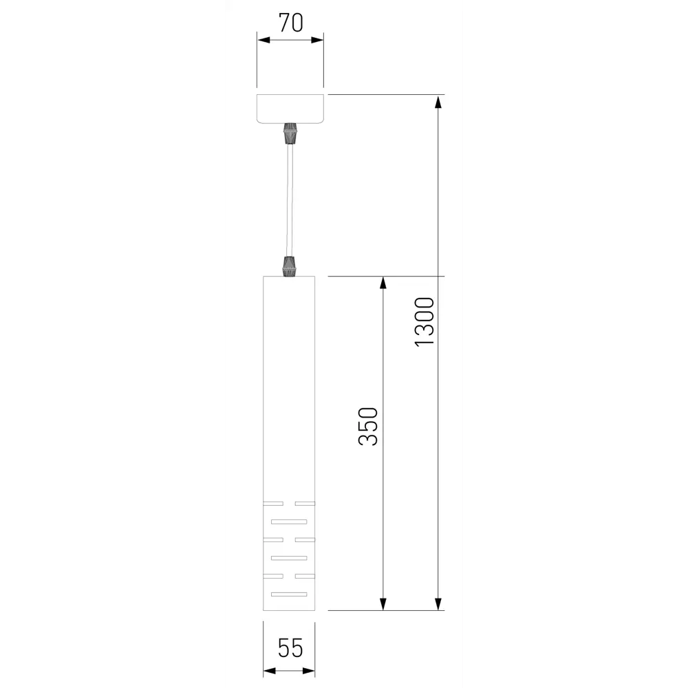 Подвесной светильник Elektrostandard DLN003, 1 лампа, 2 м², цвет чёрный матовый 82771235 STLM-2208727  - Вид №7