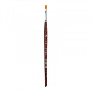 3003201 Кисть синтетика плоская короткая ручка №01 ХМ
