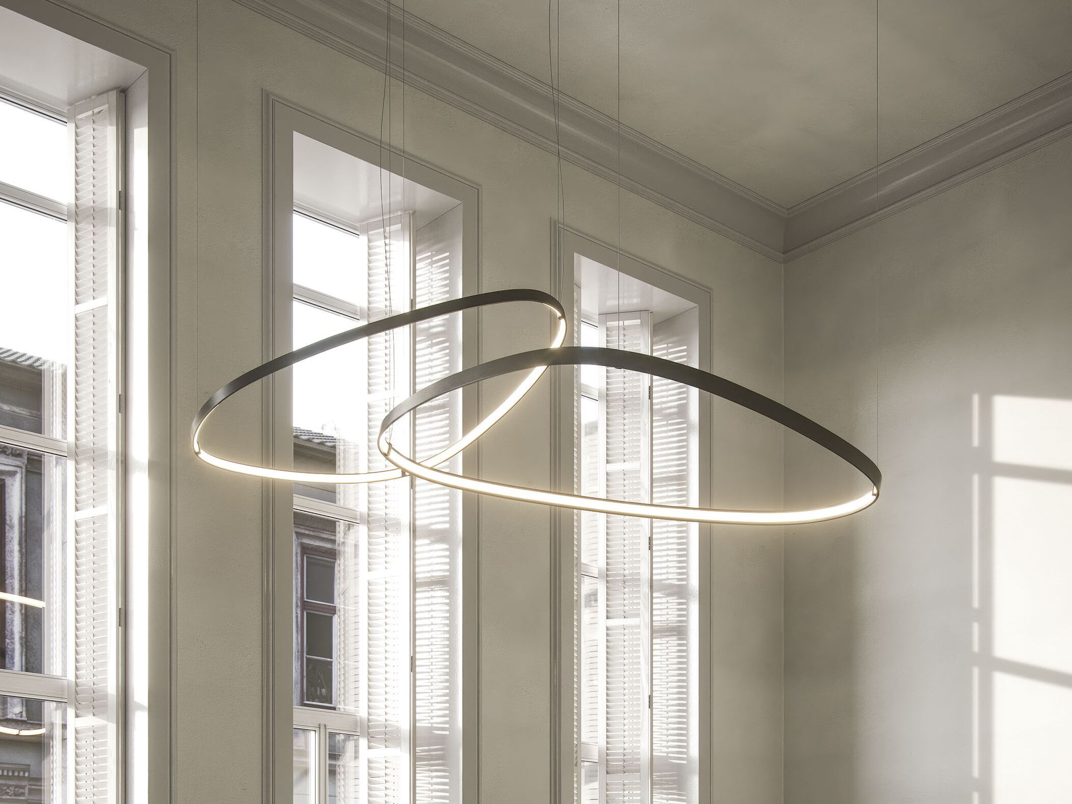 Стальной подвесной светильник Cattelan italia MAGELLANO MAGNUM ARCH-00097574