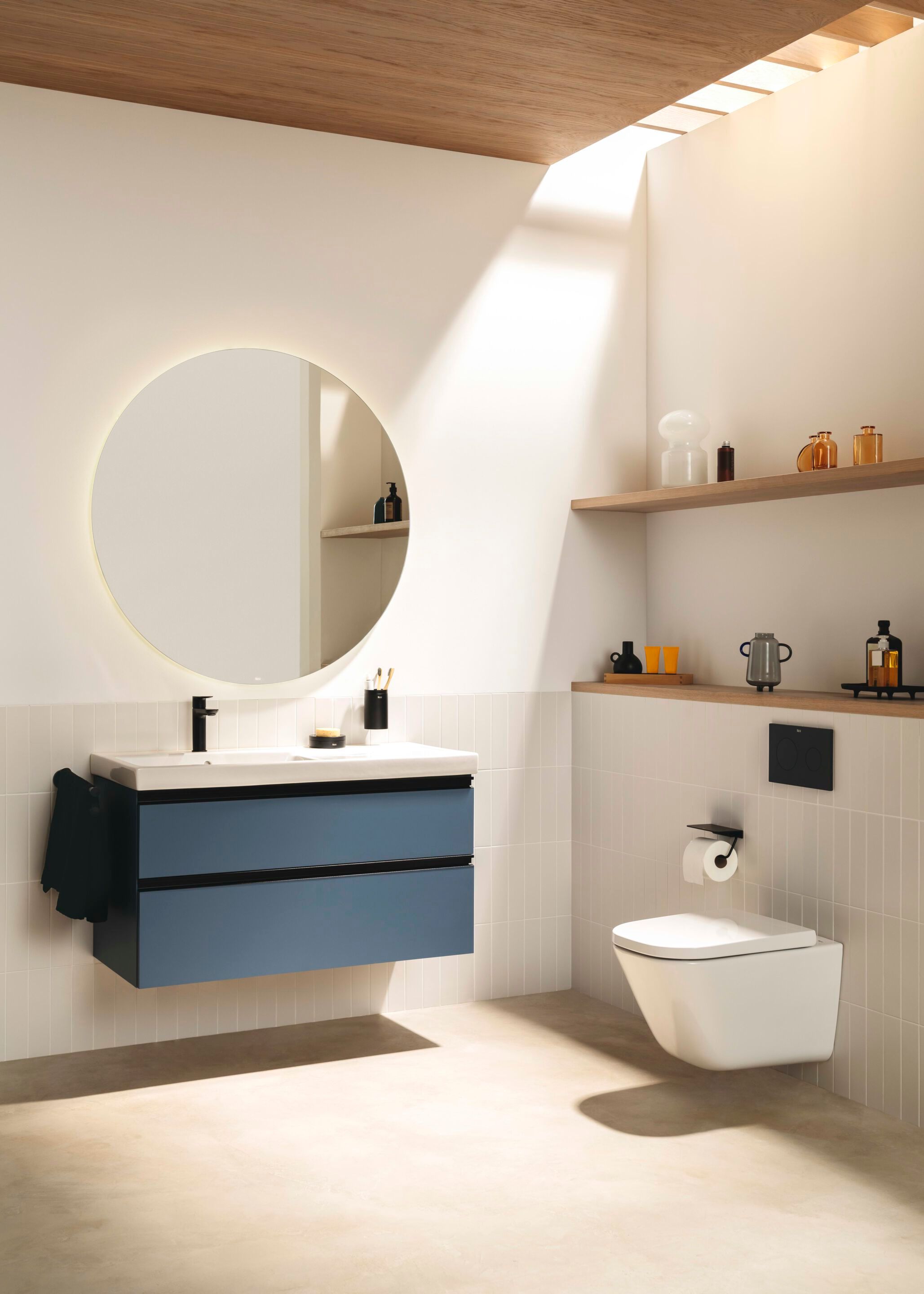 Фарфоровый подвесной прямоугольный умывальник Roca The Gap ARCH-00082132 - Вид №9