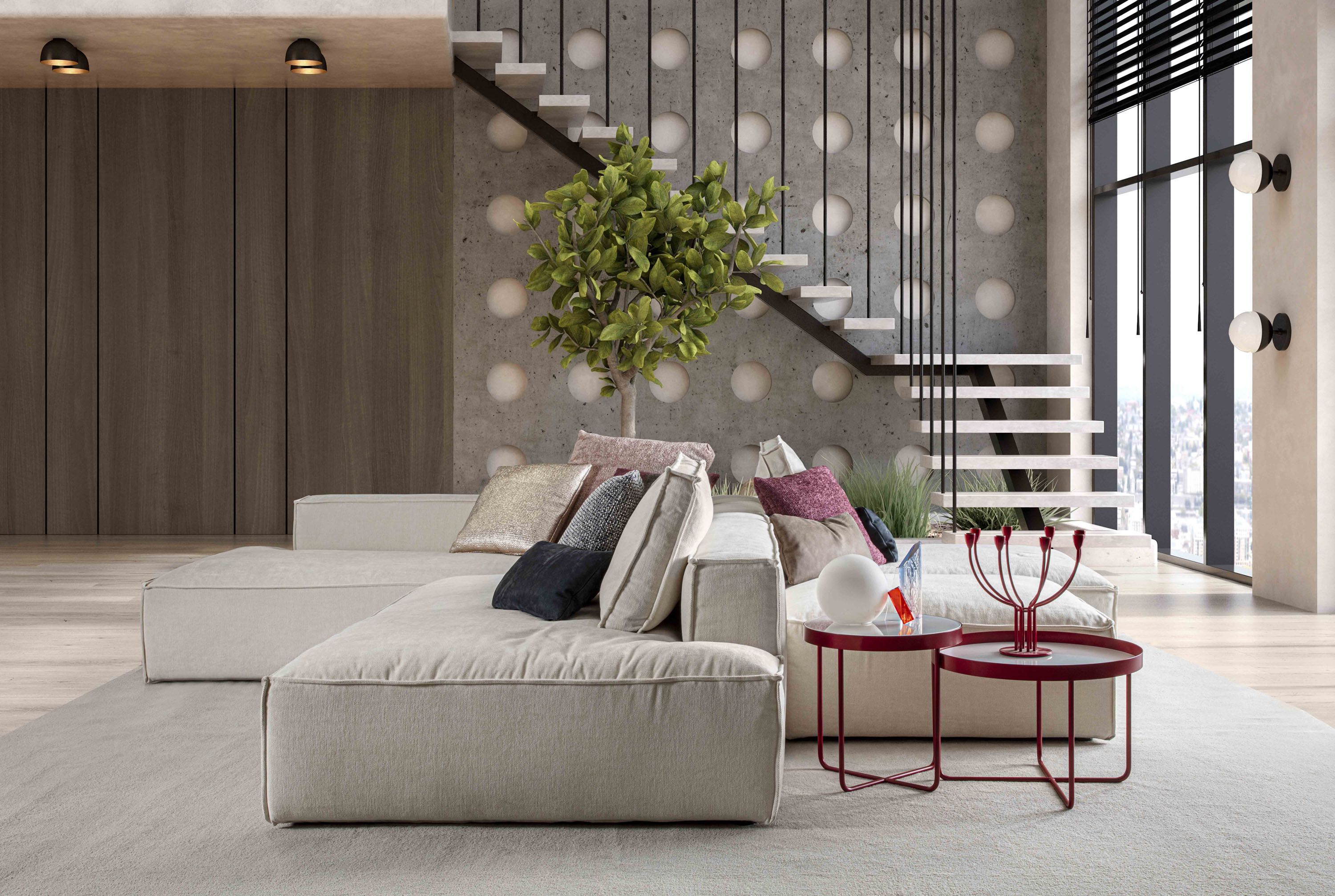 Съемный двухсторонний диван из ткани GRUPPO FOX день Фокса ARCH-00051485 - Вид №3