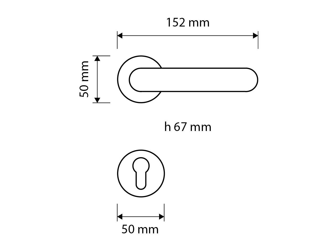 Латунная ручка с круглой насадкой LINEA CALI' Turbo ARCH-00022541 - Вид №2