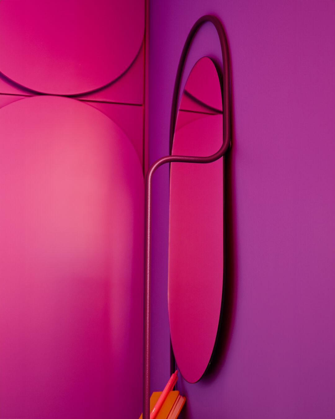 Настенное алюминиевое зеркало с полкой Fermob Itac ARCH-00067075 - Вид №4