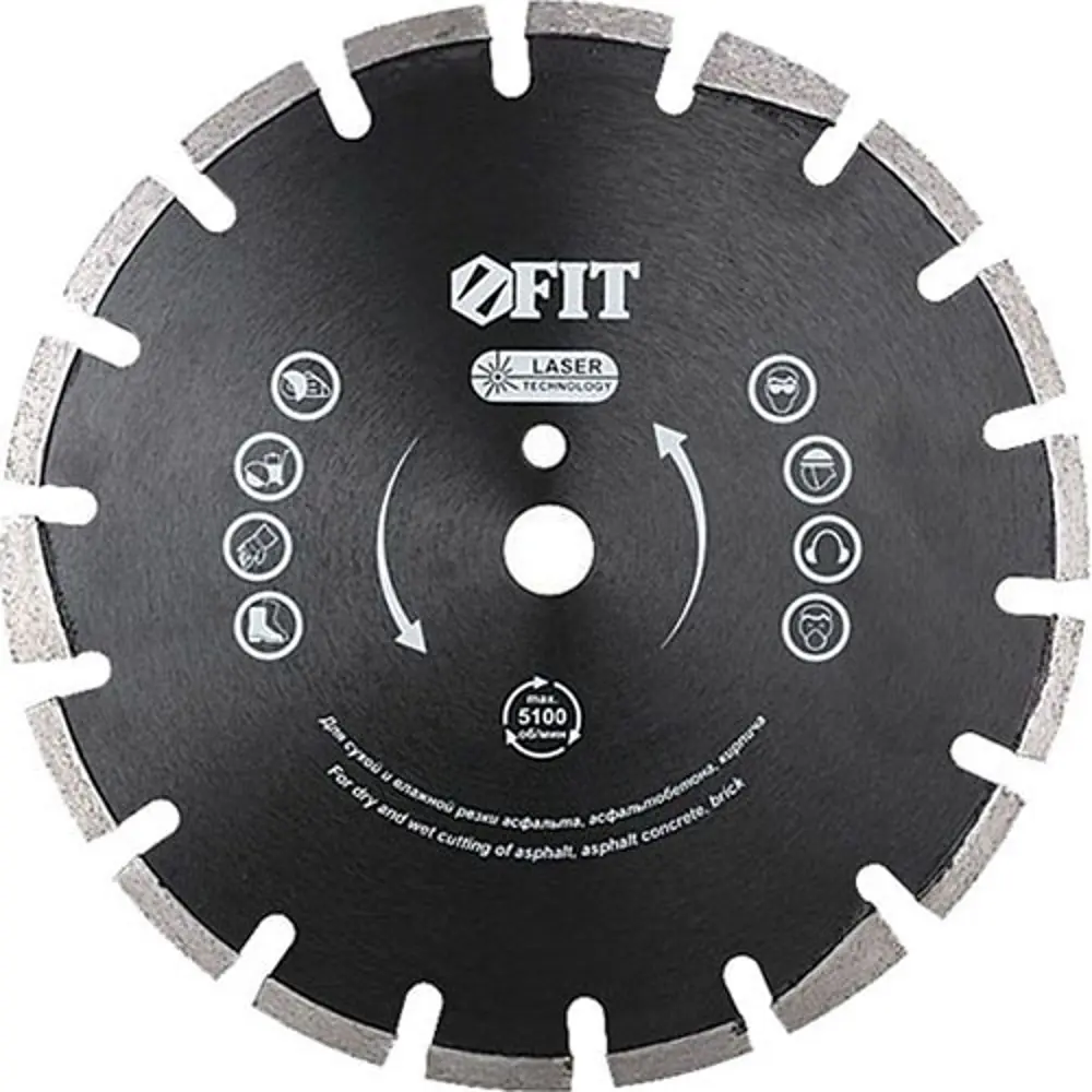 Диск отрезной по кирпичу Fit 37327 350x25.4x3.2 мм STLM-2163187