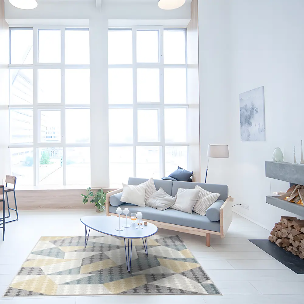 Santreyd Ковер Призма 150х230 с текстурным ворсом в солнечном желтом 89376427 STLM-1543560 - Вид №5