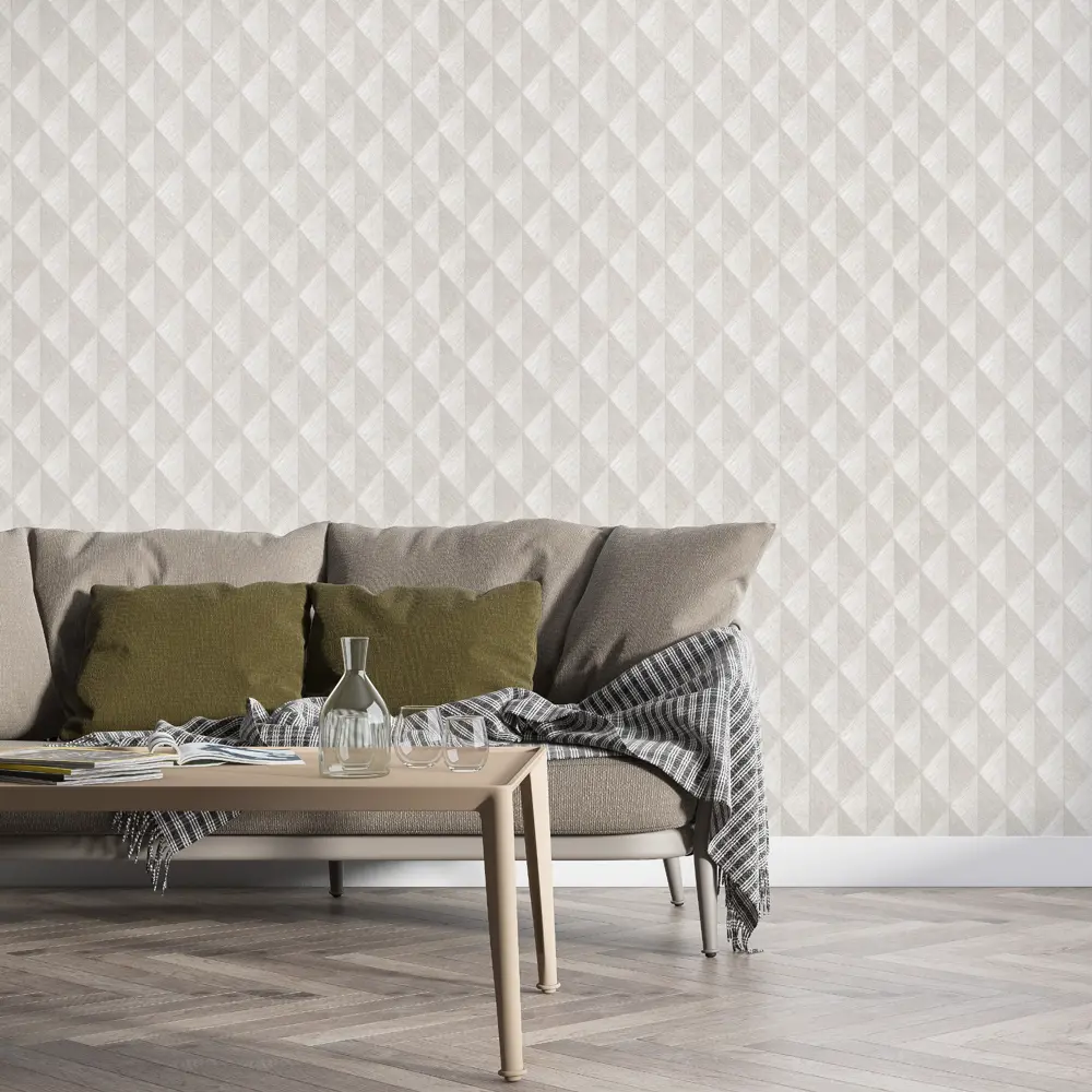 Обои флизелиновые Asc Wallpaper Trio бежевые 1.06 м 204261 STLM-2193314 - Вид №4