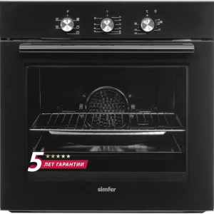 Электрический духовой шкаф Simfer B6eb16011 60x59.5x56 см цвет черный