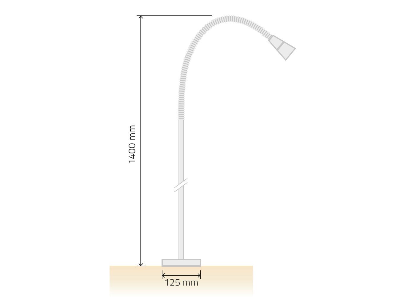 Светодиодный торшер с гибкой рукояткой TEKNI-LED Pro 2 Вт ARCH-00088048