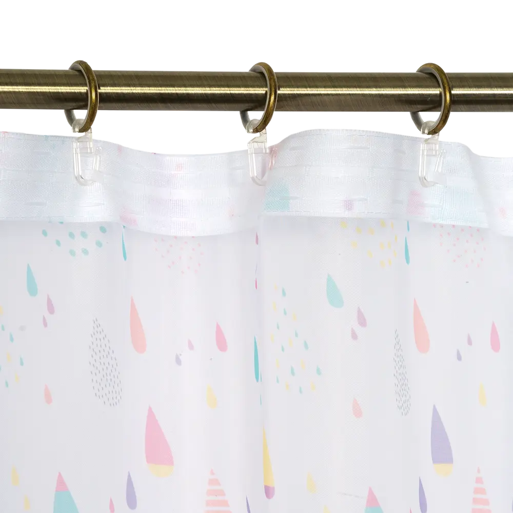 Тюль на ленте Капли 250х260 см полиэстер геометрия SEASONS STLM-2153541 - Вид №5