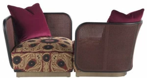 ETRO Home Interiors Угловое кресло из ткани с подлокотниками Caral E.car.211.j