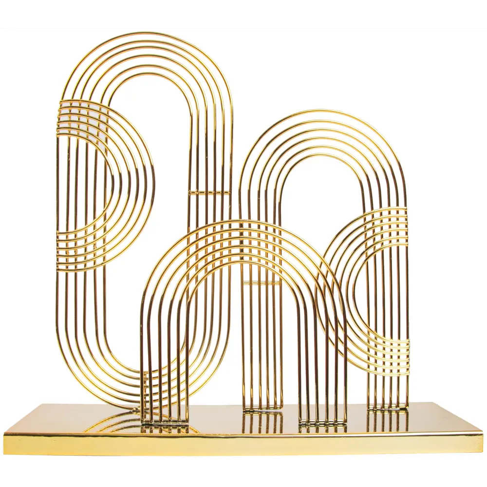 Панно настольное Золотые линии золотое металл 25 см Santreyd STLM-2073945 - Вид №1