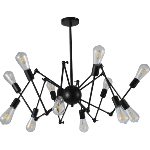 Люстра подвесная Ritter Halm 52446 5 12 ламп Е27 цвет черный/дерево