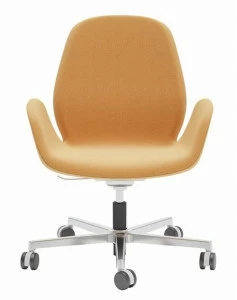 Ersa Поворотный офисный стул из ткани с 5 спицами и подлокотниками Magnolia