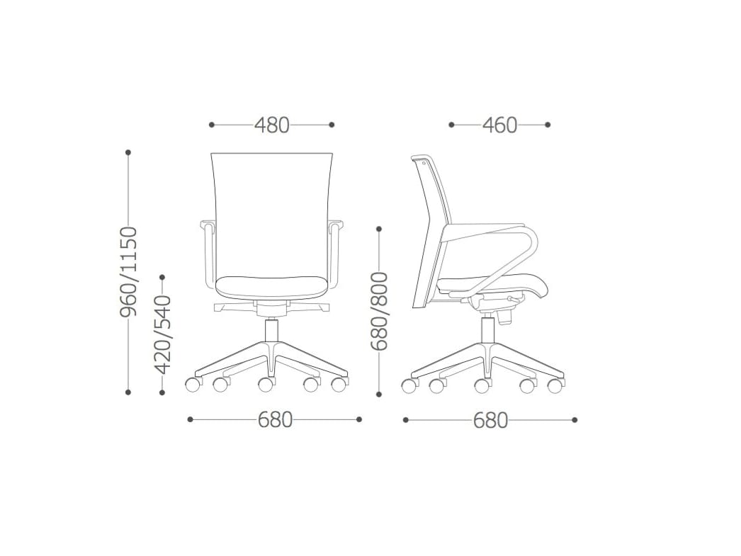 Тканевый мягкий поворотный операционный стул с подлокотниками VAGHI Morea Comfort ARCH-00037312 - Вид №9