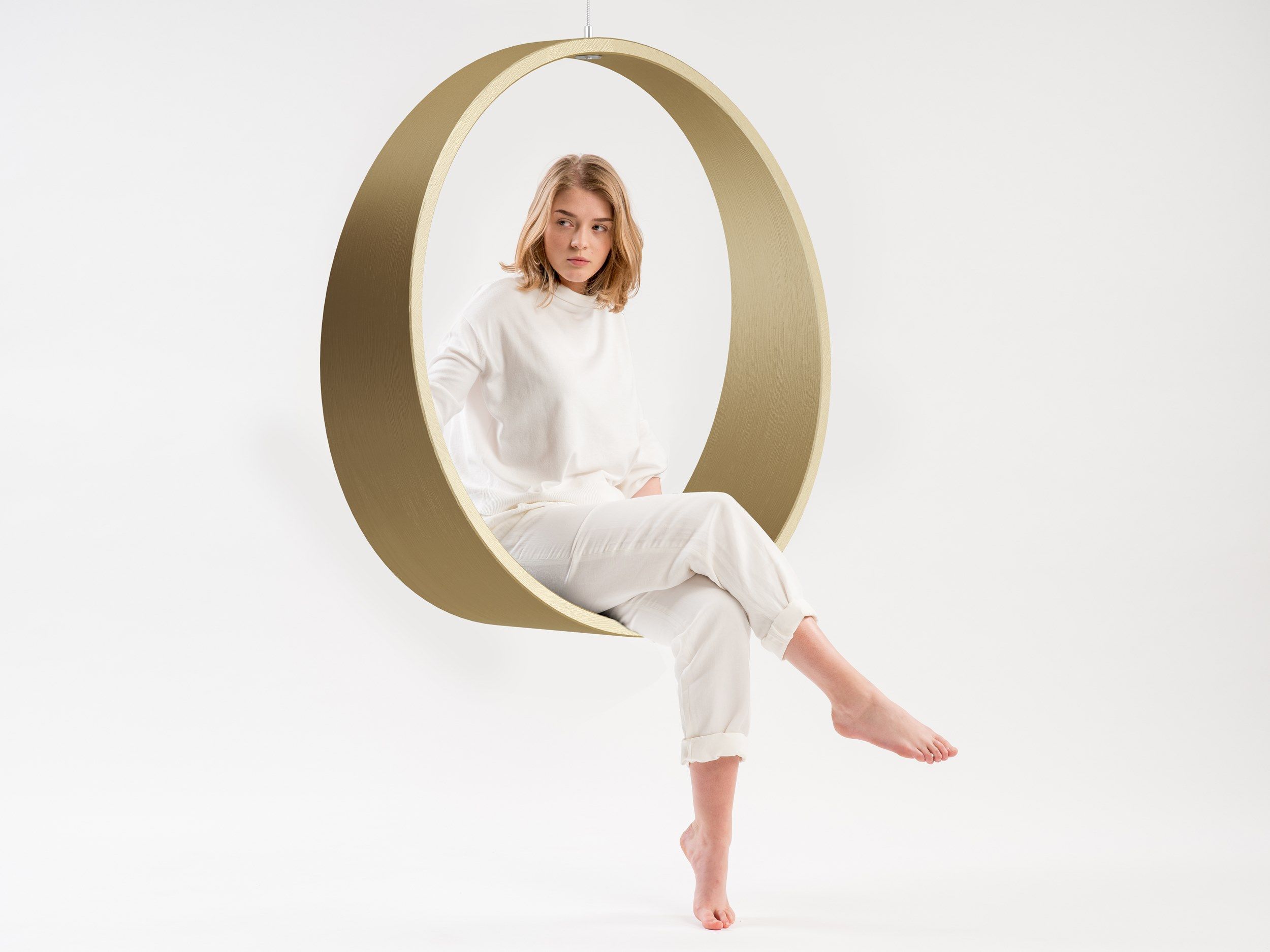 Подвесное кресло из лакированного дерева Iwona Kosicka Design SWING N.2 ARCH-00138610 - Вид №2