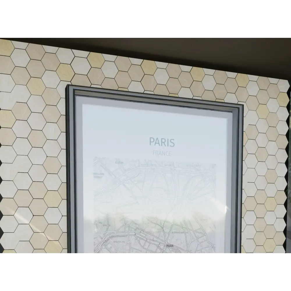 Деревянная мозаика Гексагон бежевая 17.3x15 см береза 0.02 м² Santreyd STLM-2049603 - Вид №1