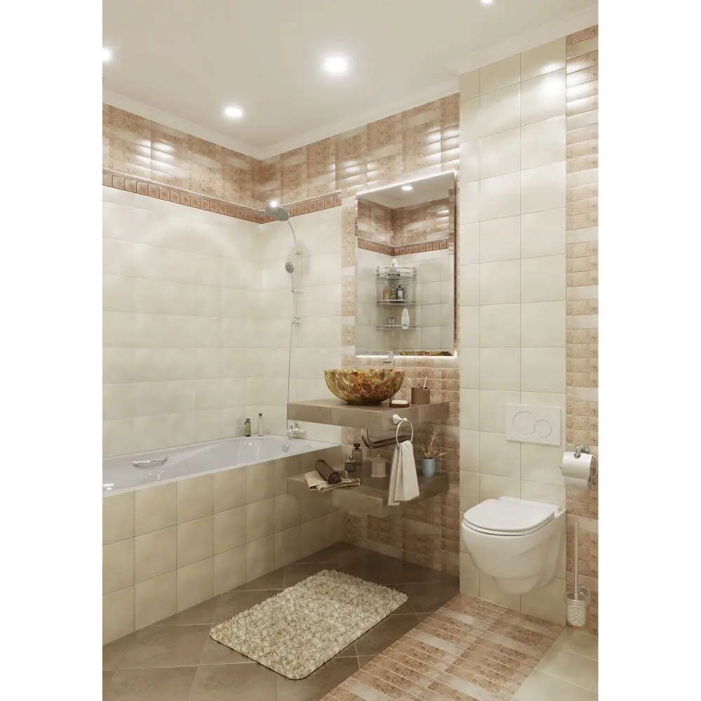 Керамогранит Baker Street STR 25x6 см 0.48 м2 цвет бежевый 18149786 STLM-2148749 Santreyd  - Вид №1
