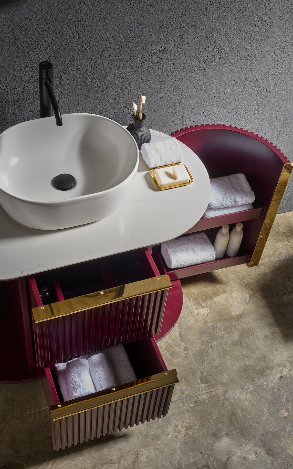 Умывальник с ящиками и дверцами Gaia Mobili Contemporary ARCH-00124991 - Вид №7