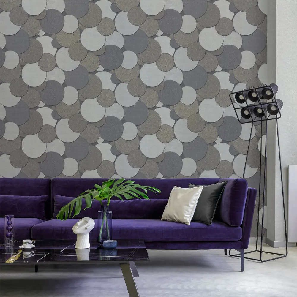 Обои виниловые Wall Decor Авалон серые 1.06 м 75101-46 STLM-2017505 - Вид №2