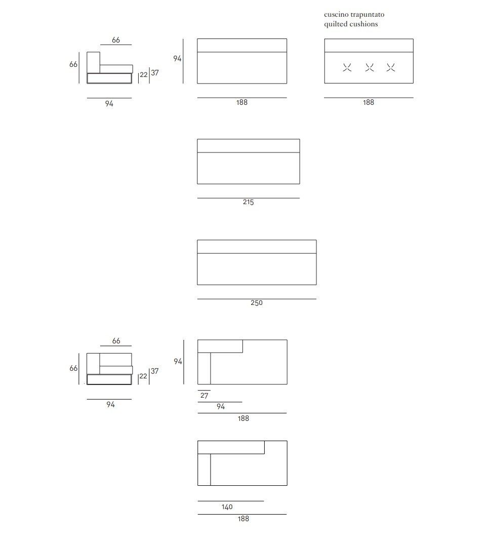 Съемный диван Living Divani Ile club ARCH-00053412 - Вид №9