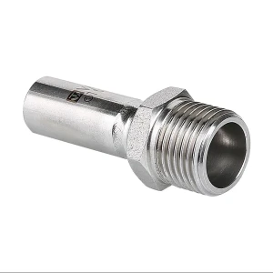 Вставка Valtec 1/2"x15 мм НР нержавеющая сталь 2 шт