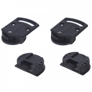 82004791 Комплект для раздвижных дверей: ригели и ролики, цвет чёрный