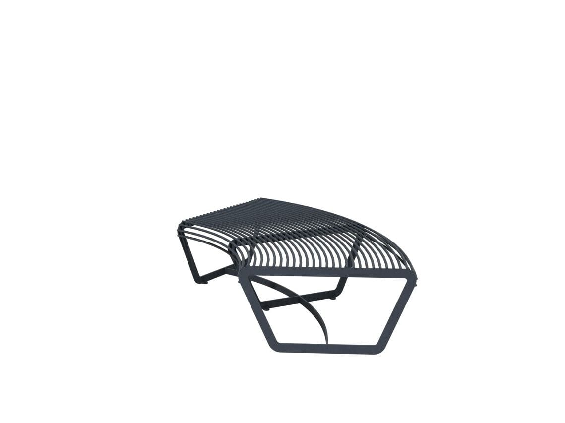 Изогнутая стальная скамья без спинки amop рамка ARCH-00030093