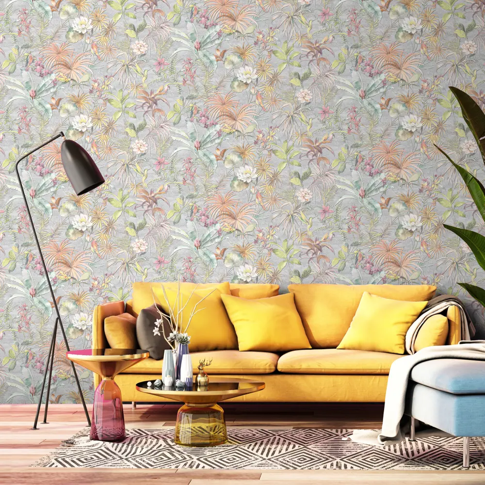 Обои флизелиновые Victoria Stenova Amazonia серые 1.06 м 989547 STLM-2031008 - Вид №2