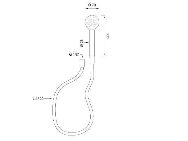 Ручной душ из нержавеющей стали CEADESIGN LUTEZIA ARCH-00070652 - Вид №2