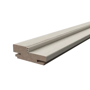 Коробочный брус телескопический Альфа 2100х80х26 мм ПВХ ламинация цвет свит крем (комплект 2.5 шт.)