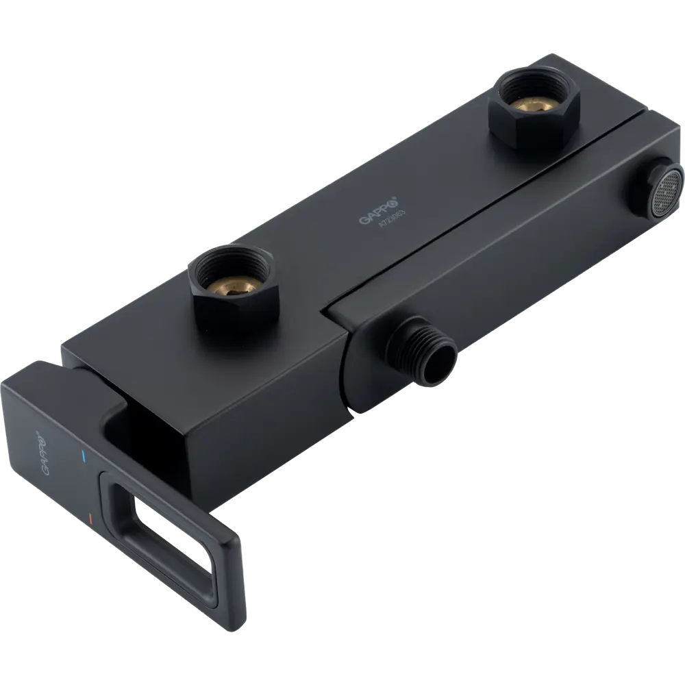 Смеситель для ванны GAPPO Eder с лейкой - матовый черный 89359055 STLM-0970626 - Вид №3