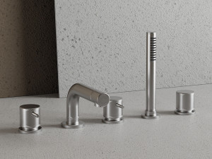 Смеситель для ванны из нержавеющей стали с ручным душем