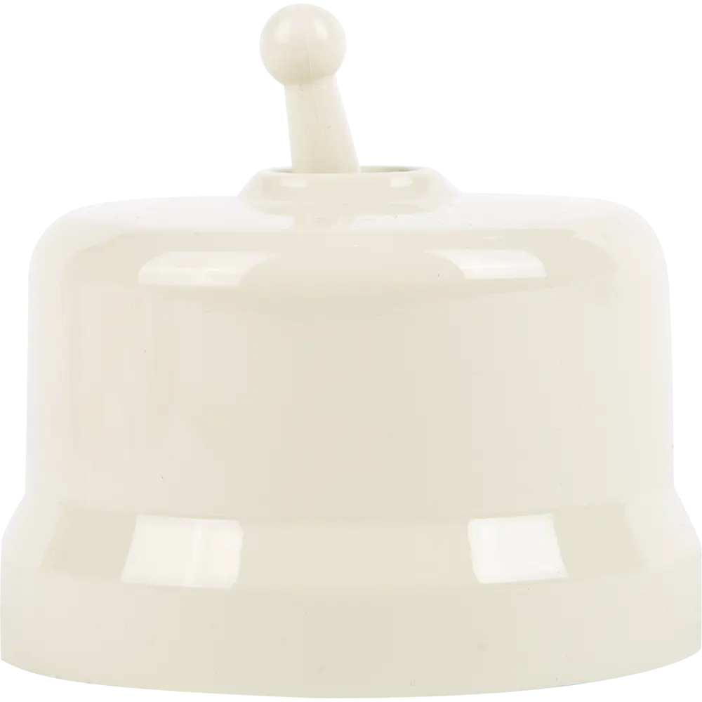 Выключатель ELECTRALINE одноклавишный тумблерный в цвете слоновая кость 84229208 Лофт STLM-0047239 - Вид №3