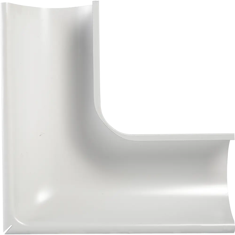 Угол желоба на 90° внешний цвет белый ИНТЕРПРОФИЛЬ STLM-2159290 - Вид №2