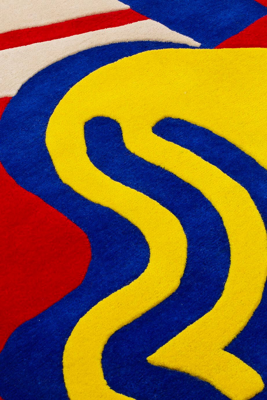 Шерстяной ковер ручной работы Poltronova бабочка, луг и небо ARCH-00055143 - Вид №4