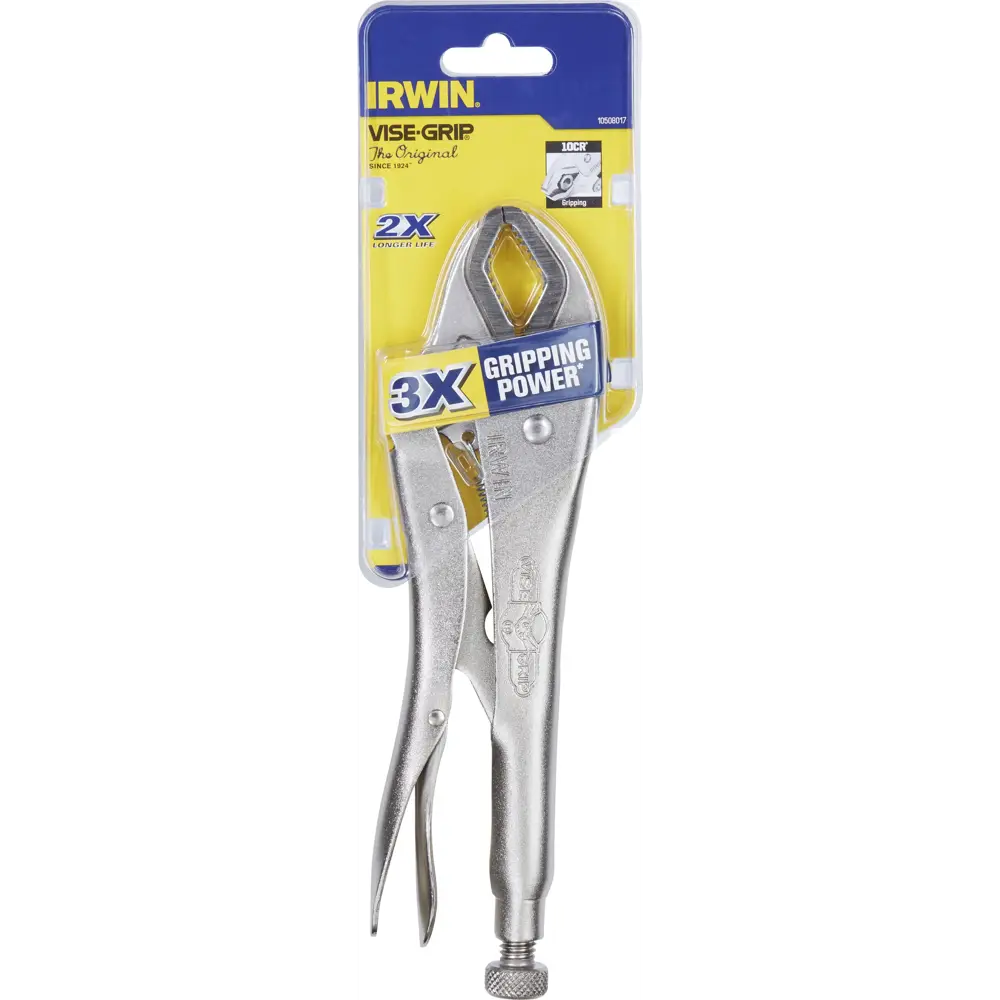 Пассатижи Irwin 10CR 25 изогнутые губки с фиксатором 250 мм STLM-2113942 - Вид №2